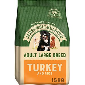 James Wellbeloved Adult Dog Large Breed Turkey 15KG ***£47.99*** COLLECT IN PERSON FOR THIS SPECIAL ONLINE DEAL  !!!