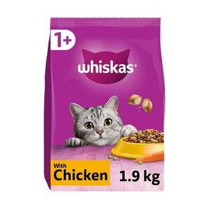 Whiskas 1+ Cat Complete Dry With Chicken (1.9Kg) ***£7.50*** COLLECT IN PERSON FOR THIS SPECIAL ONLINE DEAL !!!