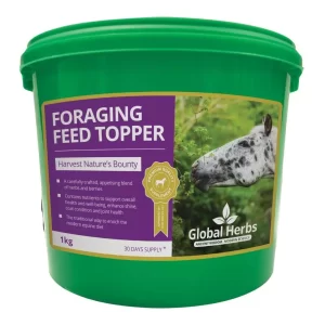Global Herbs Foraging Feed Topper 1kg Tub ***£17.99*** COLLECT IN PERSON FOR THIS SPECIAL ONLINE DEAL !!!