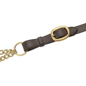 VELOCITI GARA Leather Lead Rein BLACK – Small Newmarket Chain ***£26.99*** COLLECT IN PERSON FOR THIS SPECIAL ONLINE PRICE !!!
